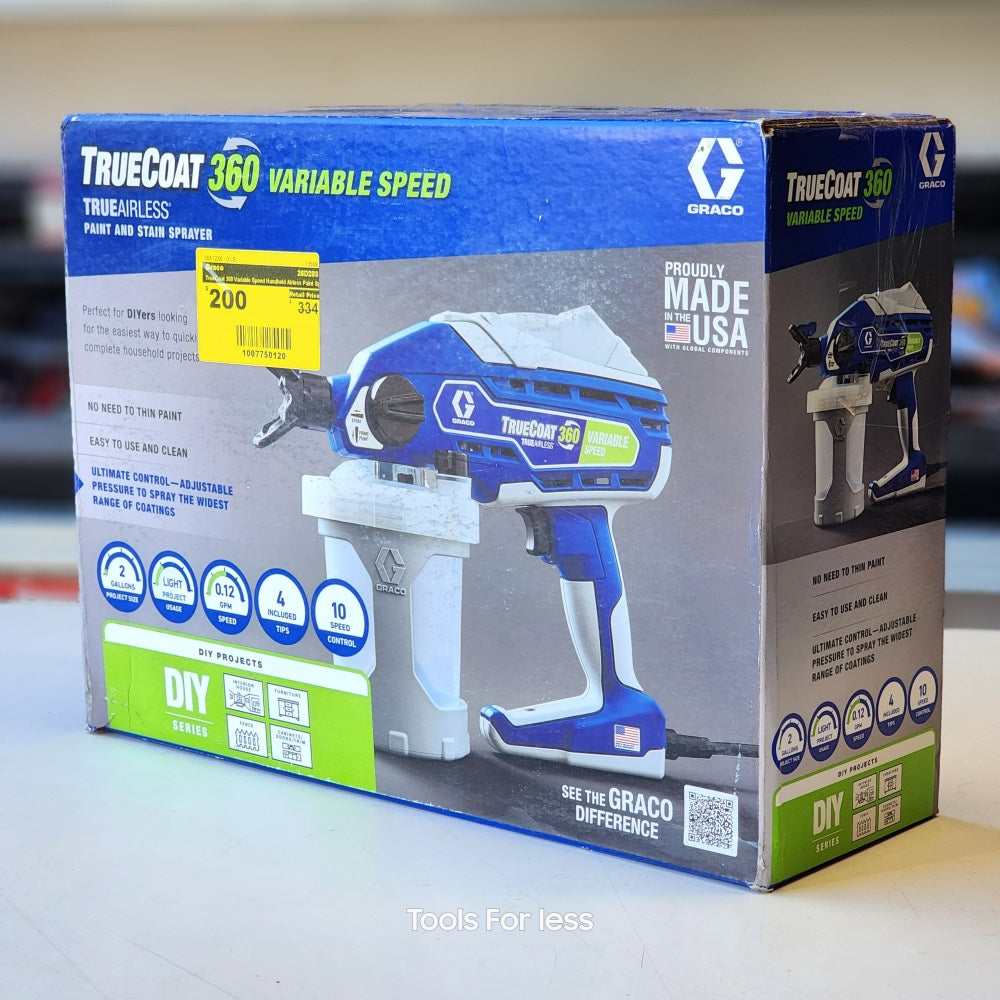 True Coat 360 Variable Speed Handheld Airless Paint Sprayer True Coat 360 Variable Speed Handheld Airless Paint Sprayer